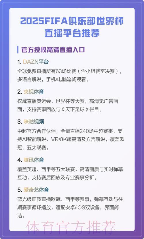 世界杯赛事直播免费在线观看平台精选推荐
